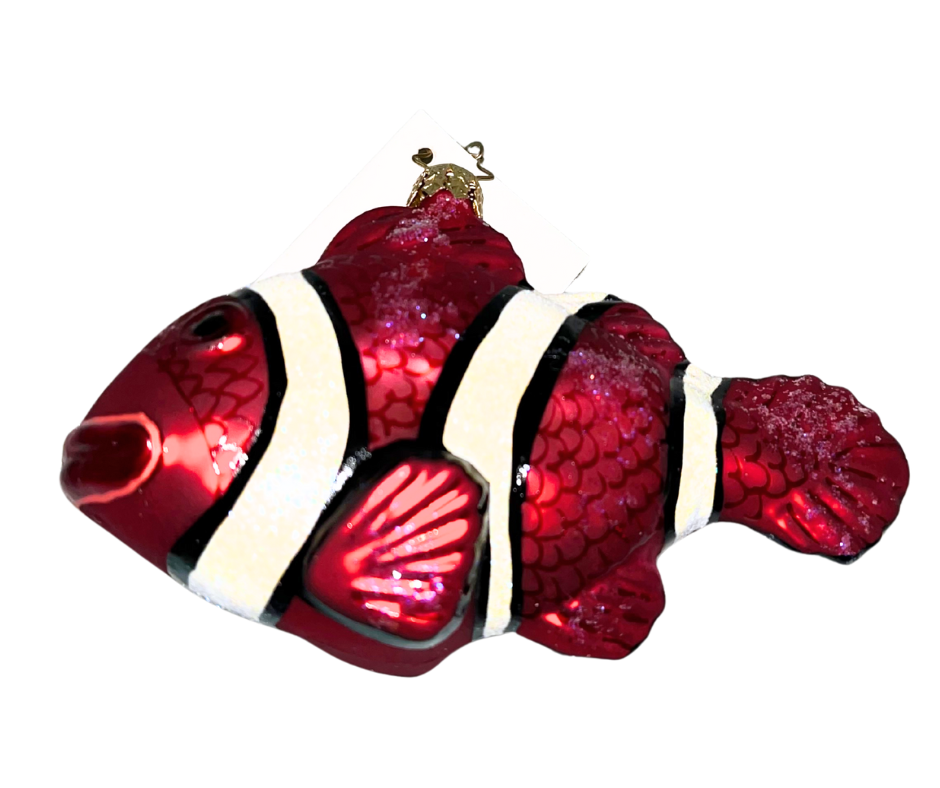 christopher radko 1010251 tropical tails red fish ornament retired